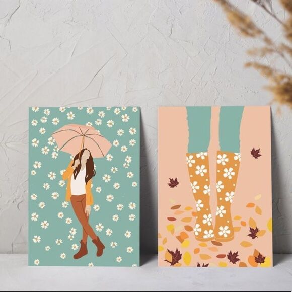 Boho Fall Print Set  8x10 - Picture 1 of 6